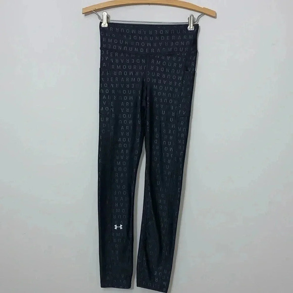 Under Armour Pants - Under Amour Women’s XS Compression All Over Logo Athletic Full Length Leggings